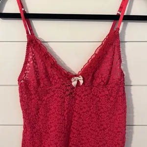 Victorias Secret Red Lace Camisole Sz Lg Bin 🔵 thumbnail 3