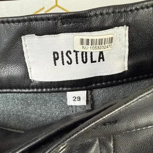 Pistola Cassie Black Faux Leather Super High Rise Straight Pants - Size - 29 thumbnail 9