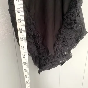 NEW Free People HAH Noir Black Back Off Floral Lace Lingerie Cheeky Bodysuit S thumbnail 4