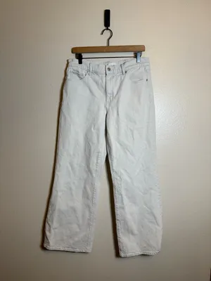 Loft Mid Rise Wide Leg Jeans in‎ Washed Pink thumbnail 2