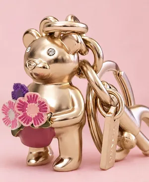 Coach Garden 3D Bear Bag Charm thumbnail 1