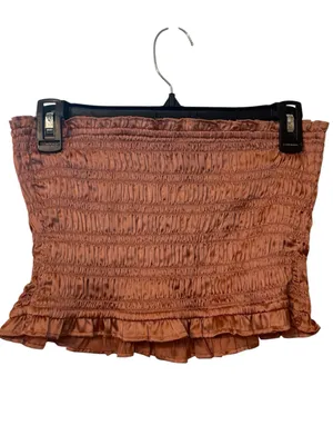 Free People "Be Right Back" tube top in Dusty Rose thumbnail 4