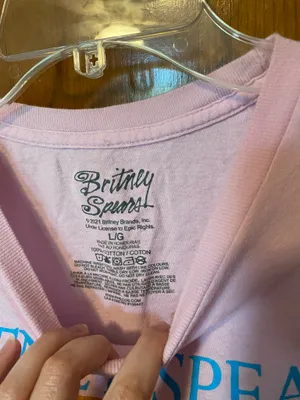 Britney Spears Pink Graphic T-shirt thumbnail 3