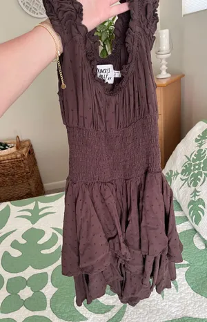 Princess Polly Romper Brown Dress thumbnail 3