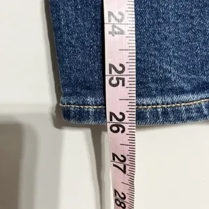 American‎ Eagle Mom Jeans Womens 4 Short Blue High Rise Stretch Denim thumbnail 8