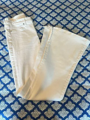 American eagle flare white jeans thumbnail 2