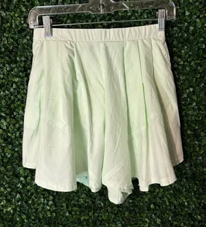 Free People Center Court Short High Rise NWT Aqua Glass Flowy Sz Small thumbnail 1