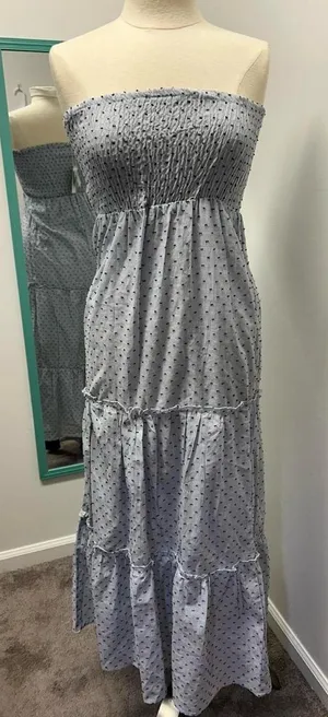Sim & Sam Strapless Sundress with Tiered Skirt. Cottagecore, Fairy thumbnail 1