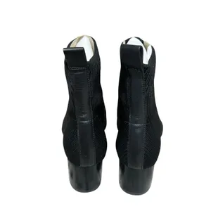 Everlane The Glove Boot Black Knit Sock Ankle Boots Block Heel Women’s 7.5 thumbnail 3
