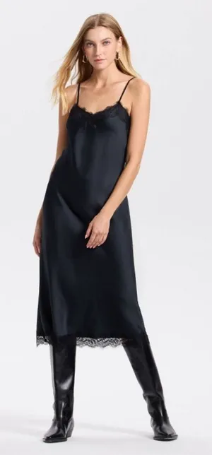 A new day satin lace slip midi dress thumbnail 1