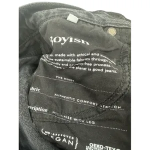 Boyish The Mikey High Rise Wide Leg Jeans Black Beauty Black Size 28 thumbnail 14