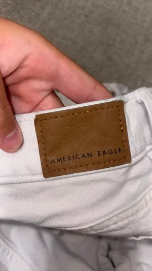 American Eagle jean shorts white thumbnail 4