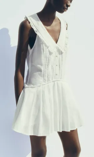 ZARA Babydoll Dress Mini thumbnail 1