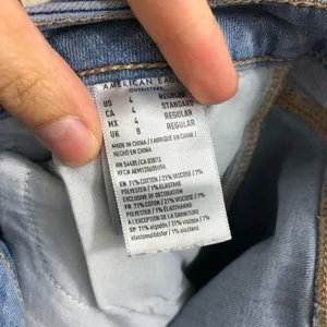 American Eagle Hi-rise jeggings crop distressed thumbnail 4