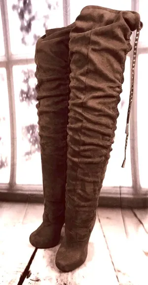 Sheikh Over Knee Boots Brown Size 7 thumbnail 7