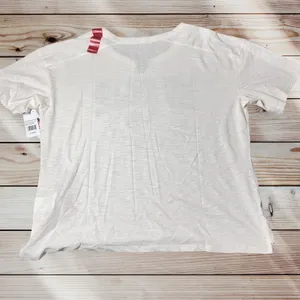 NWT‎ New England Patriot Top Womens XL Cream NFL Team Apparel Short Sleeve thumbnail 2
