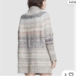 Free People Starlight Shadow Wool Blend Poncho Cardigan Size Small thumbnail 4