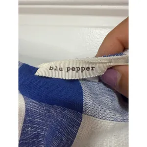Blue Pepper Blue White Gingham Mini Wrap Dress Wooden Buckle Summer Picnic L thumbnail 14