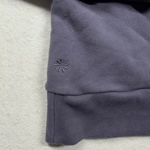 Athleta Women’s Pullover Hoodie Size Small Purple Fleece Zip Pockets Athleisure thumbnail 2