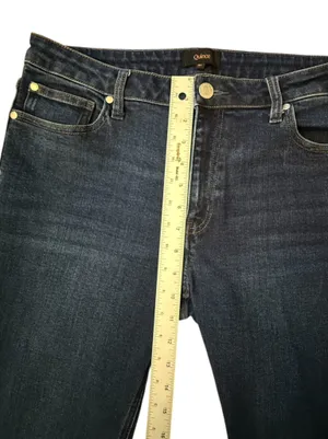 Quince Luna Stretch Flare Jeans Midnight Blue Women’s Size 31 x 32 High Rise thumbnail 12