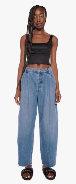 MOTHER Denim The Double Prep Fun Dip Flood Jeans  thumbnail 1