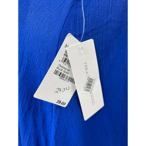 NEW Treasure & Bond Blue V Neck Sleeveless Maxi Cami Camisole Tank Slip Dress XS thumbnail 3