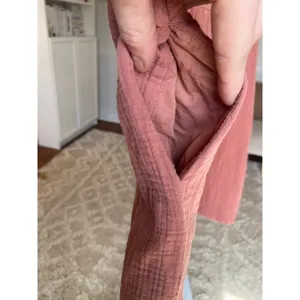 Universal Threads 100% Cotton Gauze Mini Dress Dusty Terracotta Puff‎ Cottagecore thumbnail 4