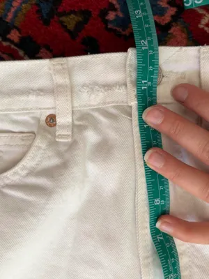 Free People White Denim Shorts thumbnail 7