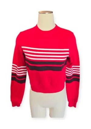 Women’s Hollister Striped Cropped Sweatshirt thumbnail 1