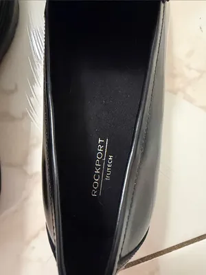 Rockport Black and White Patent Penny Loafers thumbnail 2