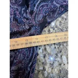 FRYE & Co. Women's Boho Paisley Tassel Tie Maxi Dress Long Sleeve Size XS thumbnail 9
