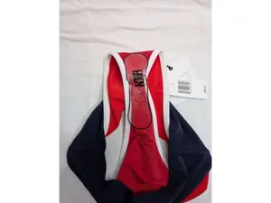 Beach Riot Womens Emmy High-Waist Red Navy Bikini Bottom Size Small thumbnail 4