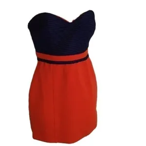 Silence + Noise Urban outfitters bright strapless body con dress thumbnail 6