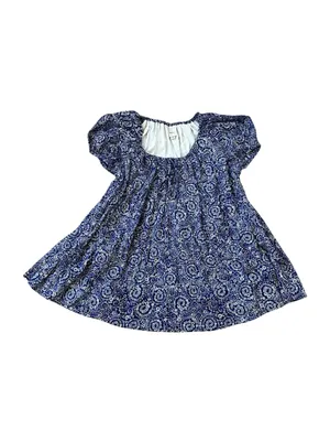 Maeve Anthropologie Floral Scoop Neck Mini Swing Dress Pockets Puff Sleeve Boho thumbnail 2