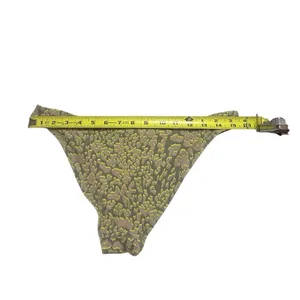 Lululemon Animal Abstract Print Bikini Bottom Olive Neon Swimwear Women’s Large thumbnail 6