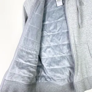 The North Face Timberwood Grey Plush Faux Fur Lined Zip Up Hooded Jacket Size M thumbnail 3
