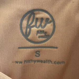 Filthy Wealth Clover Logo Solid Mini Dress Tan Minimalist Bodycon Size S thumbnail 3