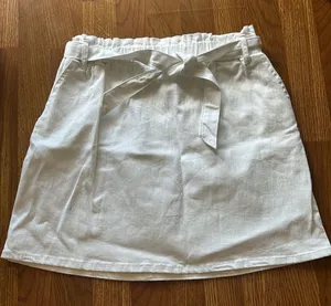 White denim skirt thumbnail 1