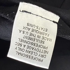 Alice + Olivia Black Wool Blend Cuffed Straight Leg Trousers Pants 9B-104-513‎ 6 thumbnail 9