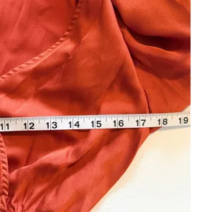 Baltic‎ Born Rust Orange Satin Maxi Wrap Dress Flutter Sleeve Tie Waist wedding thumbnail 8
