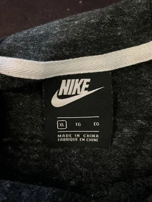 Nike Hoodie Womens XL Gray Just Do It V Neck Pullover Tunic Sweatshirt Knit thumbnail 6