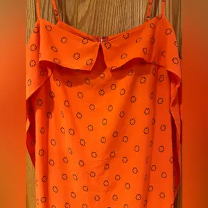 Urban‎ Outfitters Ooh La La Orange Red Rouge Side-Slit Romper Overlay Maxi Dress thumbnail 7