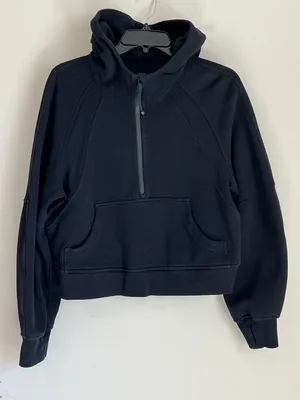 Lululemon Cropped Scuba Hoodie Black‎ Womens XS/S thumbnail 1