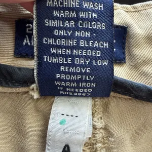 VTG Y2K Abercrombie‎ Women's 10R 25 Issue Wide Leg Flare Pants Khaki Minimalist thumbnail 14