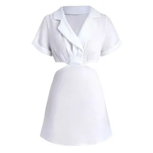 Nordstrom NWT Cider White Cut Out Mini Dress Med thumbnail 3