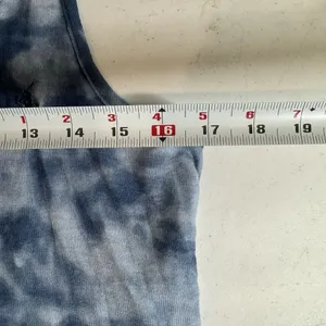 NWOT Polo Ralph Lauren Women's S Blue Tie Dye‎ Sleeveless Lightweight 3" Romper thumbnail 3