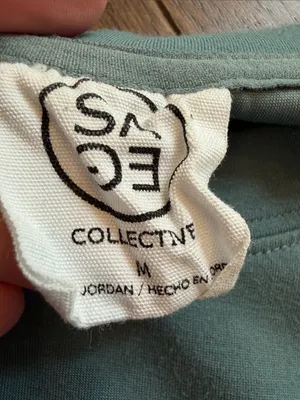 Sage Collective Scuba Cozy Crewneck Sweatshirt Green in Medium - C10-037 thumbnail 4