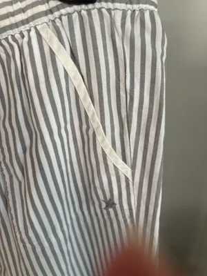 Aerie size medium grey and white pants thumbnail 3