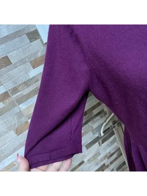 Loft LOFT women top blouse tunic sweater wool blend Sz M thumbnail 6