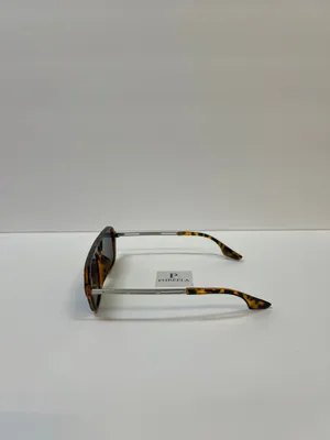 Leopard aviator sunglasses / metal aviator leopard brown sunglasses thumbnail 3